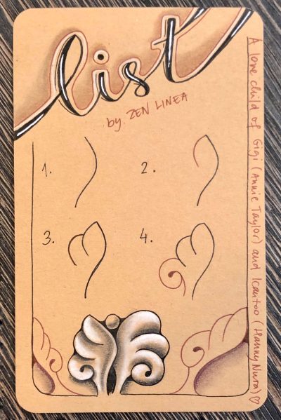 Zentangle Tangle Zen Linea