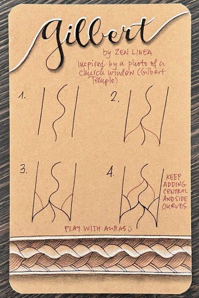 Gilbert Tangle Zen Linea Zentangle